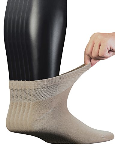 Yomandamor 6 Paar Sneaker Socken Herren Schwarz Baumwolle von Yomandamor