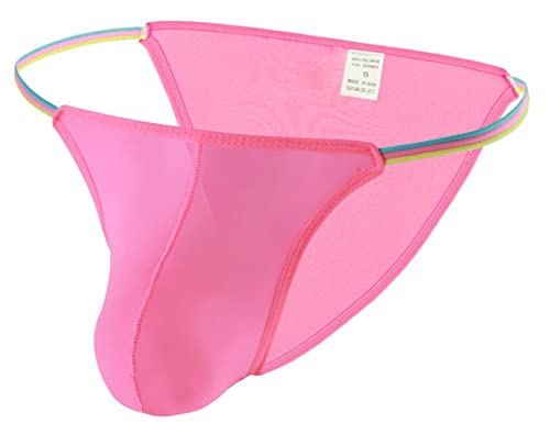 Yomie Herren Bunte Tanga Sexy Slip Atmungsaktiver Tanga Bikini Niedrige Taille Sexy Höschen Für Männer von Yomie