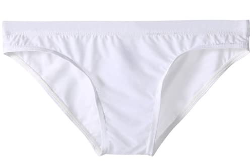 Yomie Herren Slips Atmungsaktiv Ice Silk Slips Briefs Dessous Bequem Slips Briefs Shorts Unterhose von Yomie