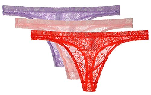 Yomie Herren Spitze Transparent Sanft Sexy Tanga Ultra Dünn Hautfreundlich Höschen von Yomie