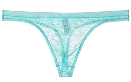 Yomie Herren Spitze Transparent Sanft Sexy Tanga Ultra Dünn Hautfreundlich Höschen von Yomie