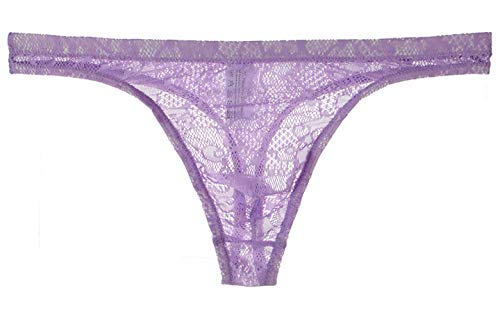 Yomie Herren Spitze Transparent Sanft Sexy Tanga Ultra Dünn Hautfreundlich Höschen von Yomie