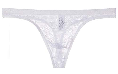 Yomie Herren Spitze Transparent Sanft Sexy Tanga Ultra Dünn Hautfreundlich Höschen von Yomie