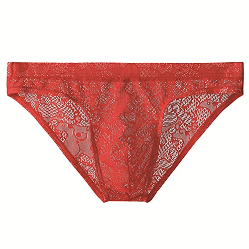 Yomie Herren Spitzenhöschen sexy weiche Ausgeschnittene transparente Tangas tägliche Bequeme Unterwäsche Yomie Herren Spitzenhöschen sexy weiche Ausgeschnittene transparente Tangas tägliche Bequeme Unterwäsche von Yomie