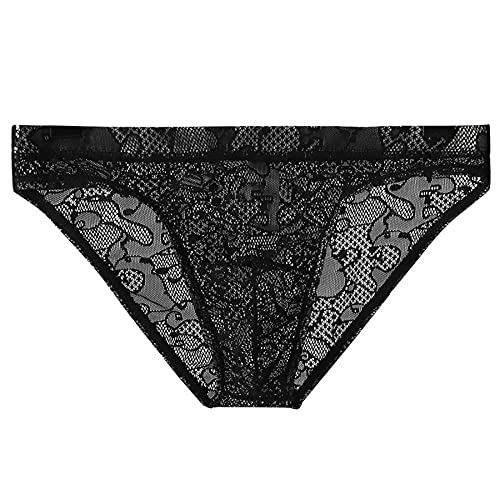 Yomie Herren Spitzenhöschen sexy weiche Ausgeschnittene transparente Tangas tägliche Bequeme Unterwäsche Yomie Herren Spitzenhöschen sexy weiche Ausgeschnittene transparente Tangas tägliche Bequeme Unterwäsche von Yomie