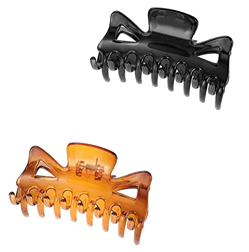2 Stück Haarklammer 9.5cm Kunststoff Haar Klaue Clips Rutschfest Haarspangen Haargreifer Einfache Unregelmäßige Haarnadel Haar Zubehör Für Frauen 2 Stück Haarklammer 9.5cm Kunststoff Haar Klaue Clips Rutschfest Haarspangen Haargreifer Einfache Unregelmäßige Haarnadel Haar Zubehör Für Frauen von Yomiin
