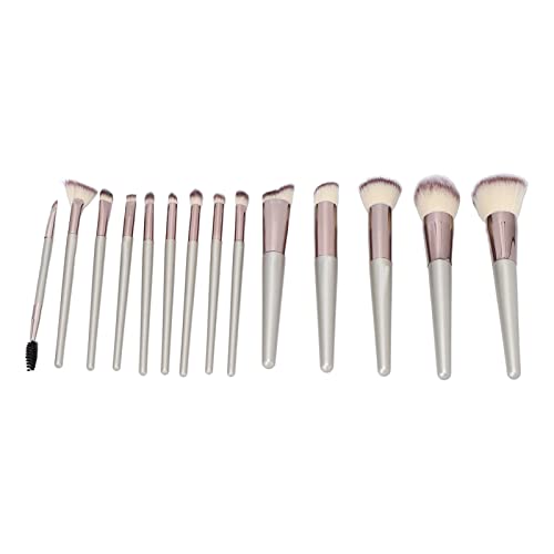 Yomiyuyr 14-teiliges Reise-Make-up-Pinsel-Set, weiche Fasern für präzises Färben und Mischen, ergonomischer Griff, kompaktes und leichtes Make-up-Pinsel-Set für Frauen von Yomiyuyr