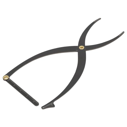 Yomiyuyr Augenbrauen-Messwerkzeug, Edelstahl-Augenbrauenlineal mit Proceedlden-Ratio-Design zur Augenbrauenpositionierung, Winkelmesser zur Brauenformung, Eyeliner- und (Black) von Yomiyuyr