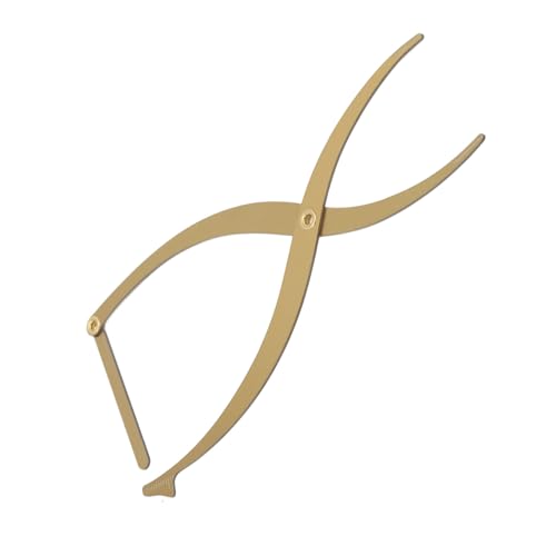 Yomiyuyr Augenbrauen-Messwerkzeug, Edelstahl-Augenbrauenlineal mit Proceedlden-Ratio-Design zur Augenbrauenpositionierung, Winkelmesser zur Brauenformung, Eyeliner- und (Gold) von Yomiyuyr