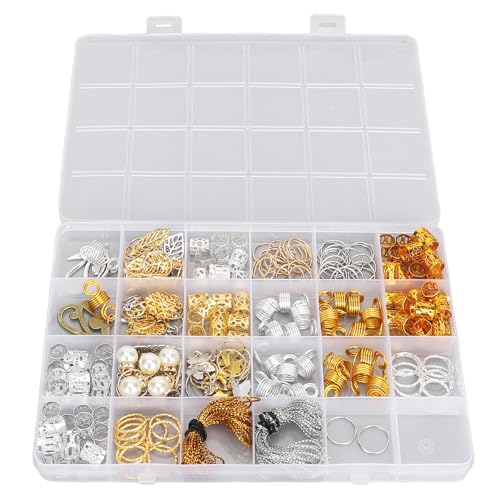 Yomiyuyr Haarperlen-Schmuck, modischer Haarschmuck für Frauen und, Mädchen mit Legierungs-Haarperlen, 208 Stück von Yomiyuyr