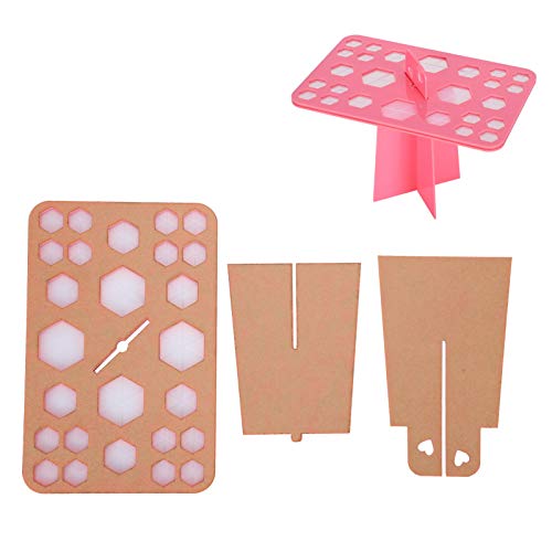 Yomiyuyr Make-up-Pinsel-Trockenständer, Make-up-Pinselhalter, funktionaler Organizer, Acryl-Make-up-Ständer mit 26 Löchern für Make-up-Pinsel von Yomiyuyr