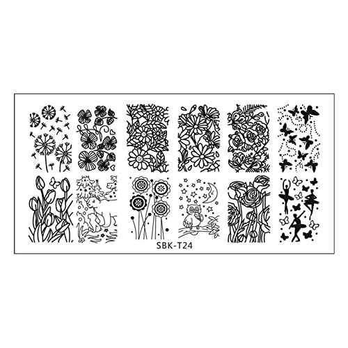 Nagelstempelvorlage Diy Drucknagelkunst Stamper Nagel Stempel Vorlage Textur Design Stempel für Maniküre Salon Haus Halloween Weihnachten von YonYeHong