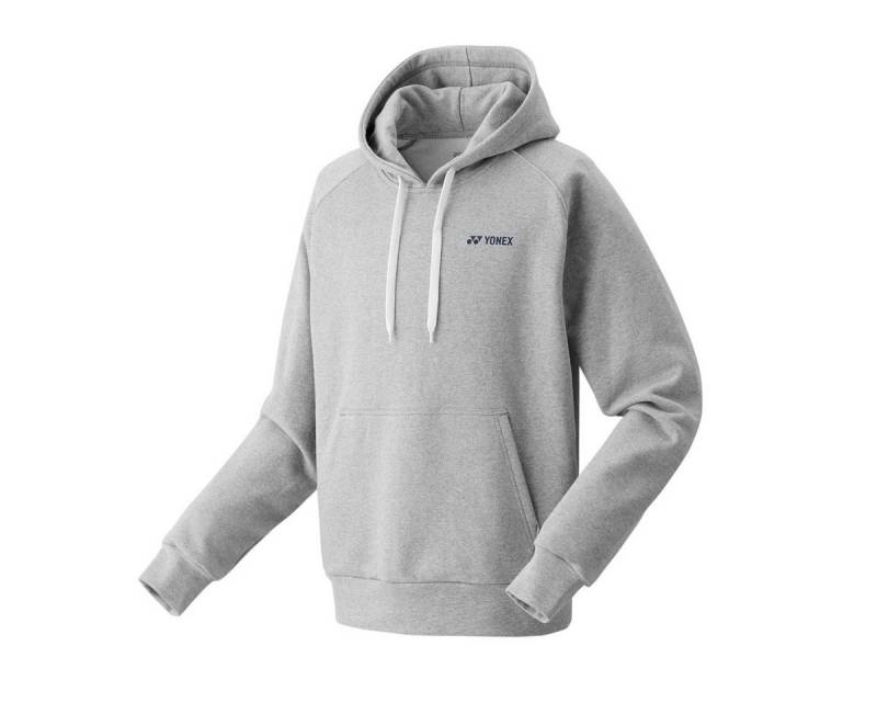 Yonex Kapuzenpullover Sweat Hoodie mit Kapuze (Baumwolllmix) 2023 grau Herren von Yonex