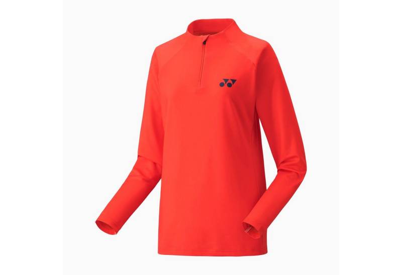 Yonex Langarmshirt 1/2 Zip Club Team rot Damen von Yonex