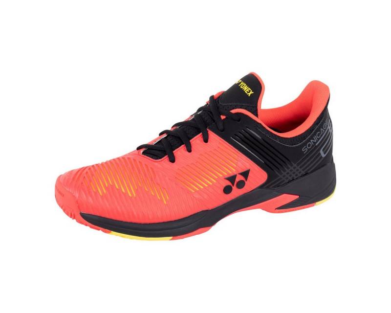 Yonex Sonicage 2 Clay/Sandplatz orangerot/schwarz Herren Tennisschuh von Yonex