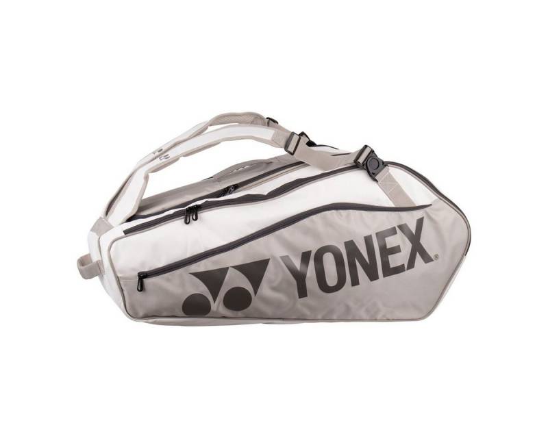 Yonex Sporttasche Racketbag Club Line (Schlägertasche, 3 Hauptfächer) 2024 weiss/sand von Yonex