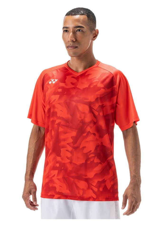 Yonex T-Shirt Crew Neck Club Team YM0033 (100% Polyester) 2025 rot Herren von Yonex