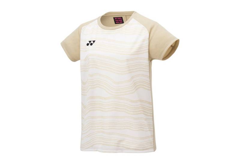 Yonex T-Shirt Crew Neck Club Team YM0050 (100% Polyester) 2025 beige Damen von Yonex
