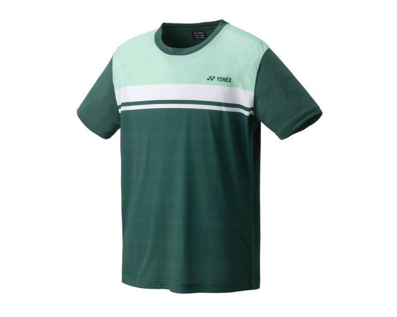Yonex T-Shirt Crew Neck Stripes 2023 grün Herren von Yonex