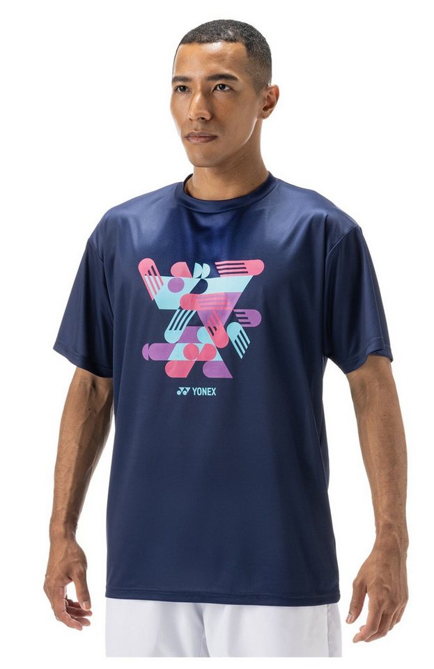 Yonex T-Shirt Graphic Practice YM0043 (100% Polyester) 2025 indigo marineblau Herren von Yonex