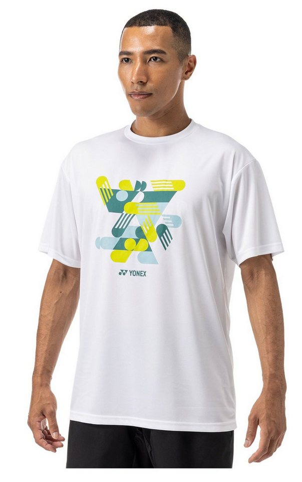 Yonex T-Shirt Graphic Practice YM0043 (100% Polyester) 2025 weiss Herren von Yonex