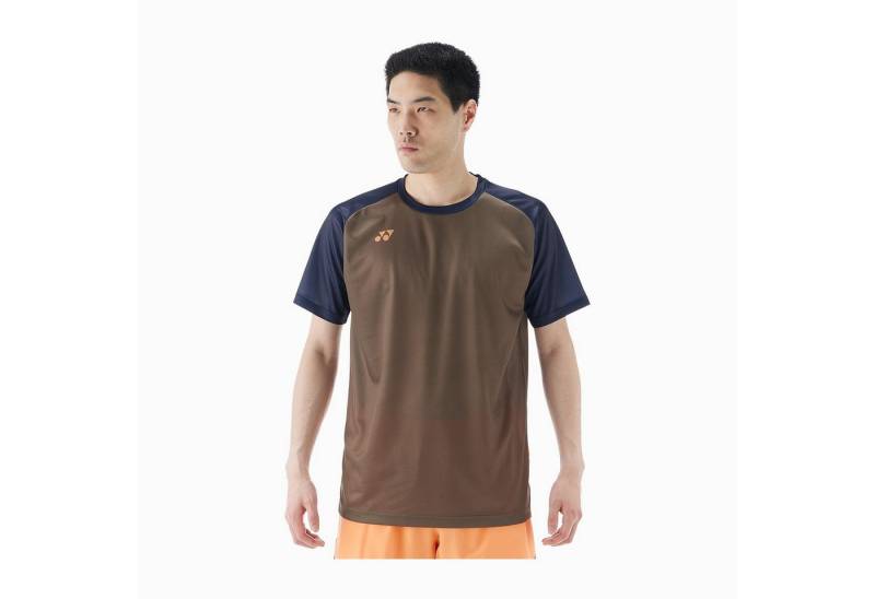 Yonex T-Shirt Practice Colourblock 16745 (100% Polyester) 2025 olivebraun Herren von Yonex