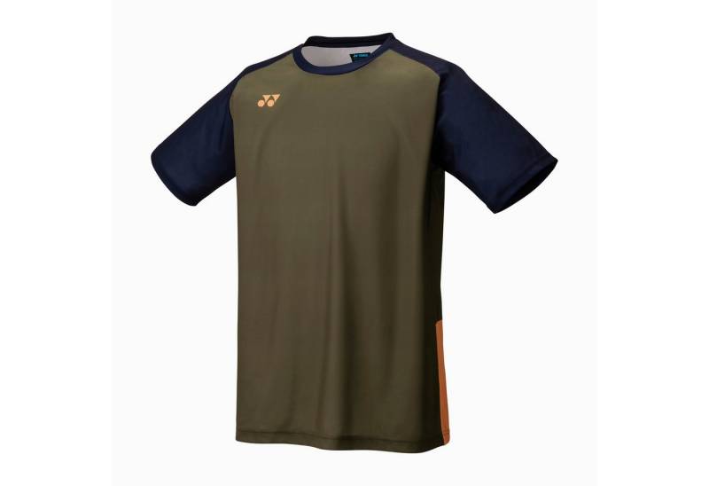 Yonex T-Shirt Practice Colourblock 16745 (100% Polyester) 2025 olivebraun Jungen von Yonex