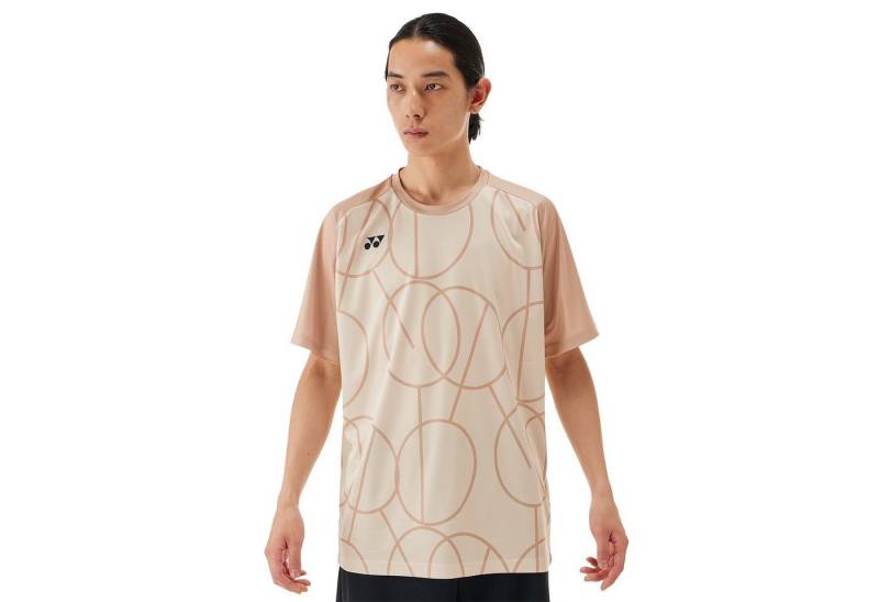Yonex T-Shirt Practice Graphic 16742 (100% Polyester) 2025 ice beige Herren von Yonex