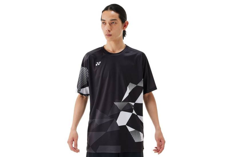 Yonex T-Shirt Practice Graphic 16744 (100% Polyester) 2025 schwarz Herren von Yonex