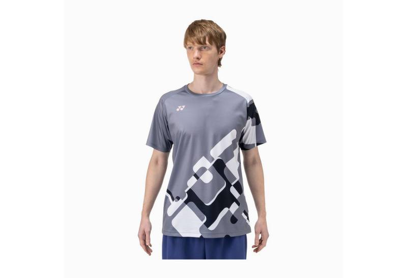 Yonex T-Shirt Practice Graphic Print 16748 (100% Polyester) 2025 grau Herren von Yonex