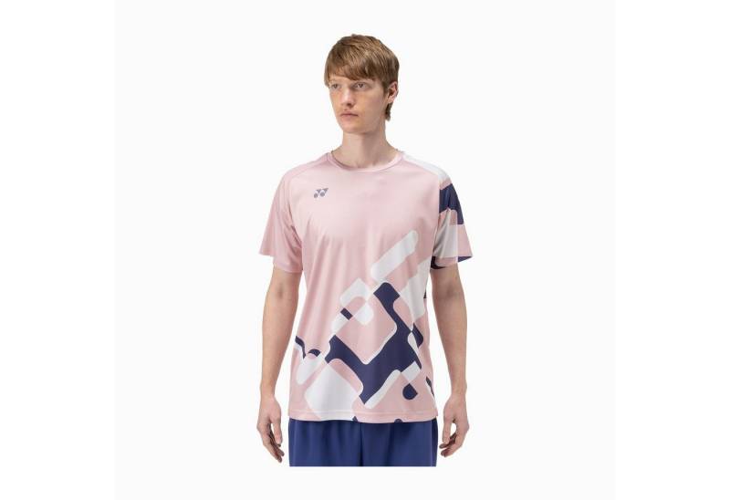 Yonex T-Shirt Practice Graphic Print 16748 (100% Polyester) 2025 pink Herren von Yonex
