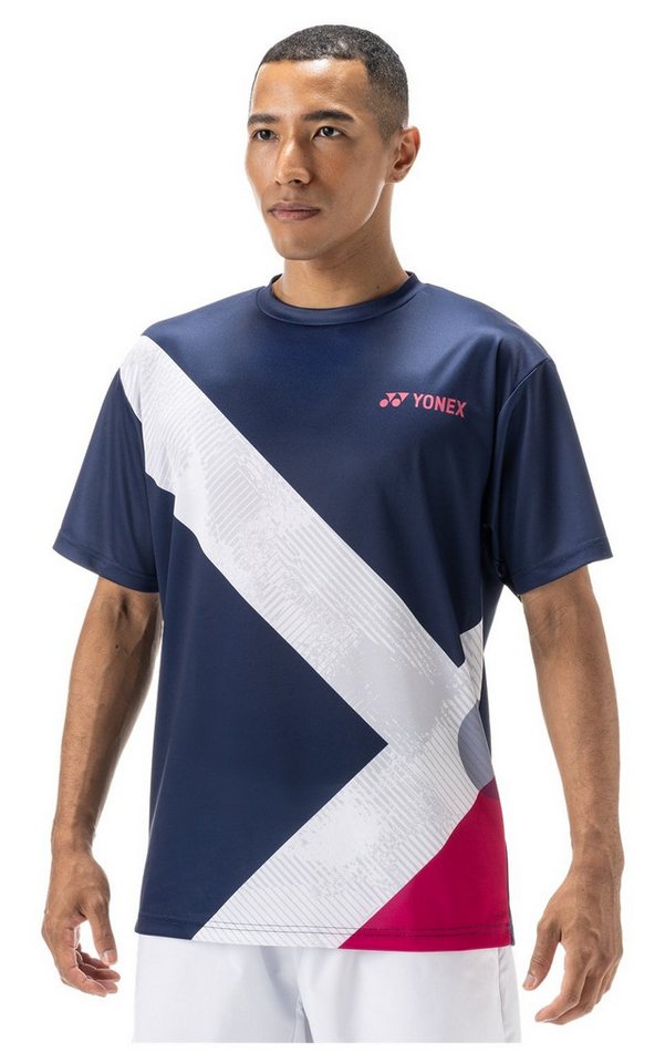 Yonex T-Shirt Practice Graphic YM0044 (100% Polyester) 2024 indigoblau Herren von Yonex