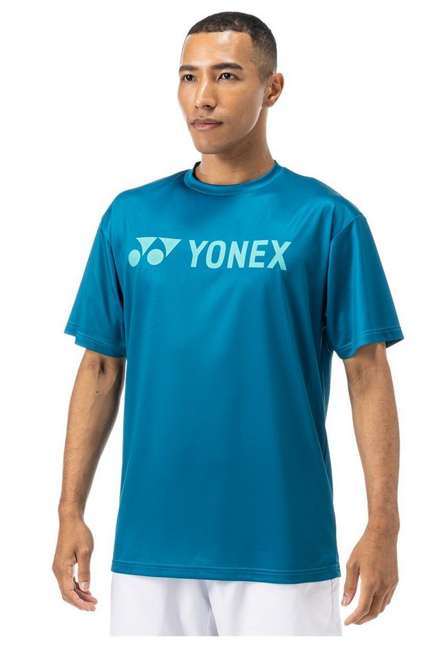 Yonex T-Shirt Practice Logo YM0046 (100% Polyester) 2024 blaugrün Herren von Yonex