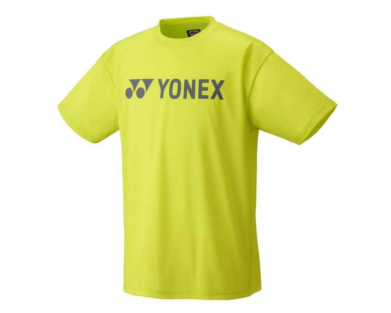 Yonex T-Shirt Practice Logo YM0046 (100% Polyester) 2024 limegelb Herren von Yonex