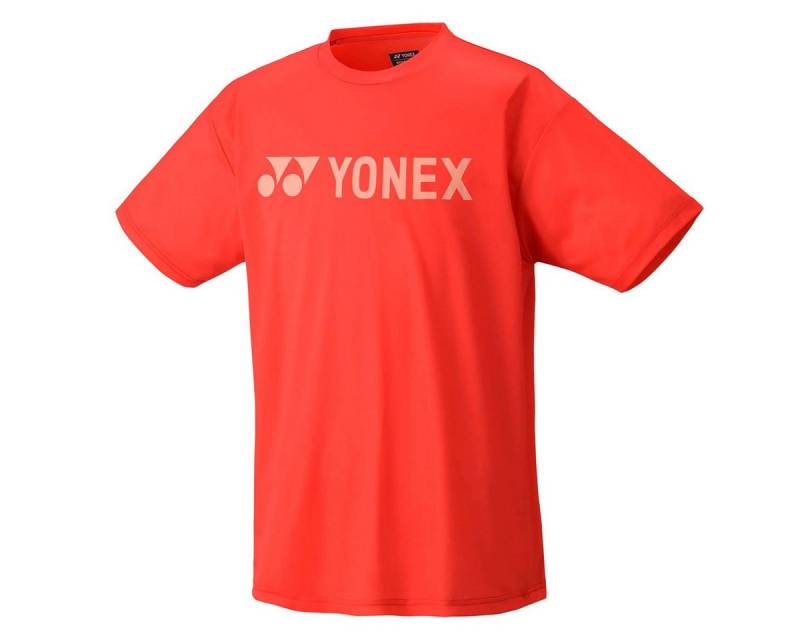 Yonex T-Shirt Practice Logo YM0046 (100% Polyester) 2024 rot Herren von Yonex