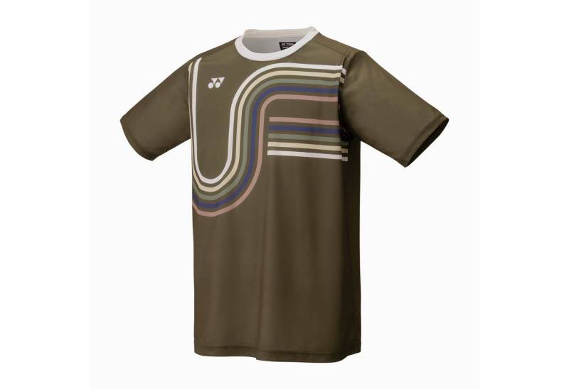 Yonex T-Shirt Practice Print 16747 (100% Polyester) 2025 braun Herren von Yonex