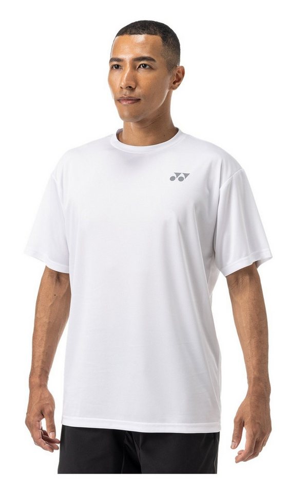 Yonex T-Shirt Practice Small Logo YM0045 (100% Polyester) 2024 weiss Herren von Yonex