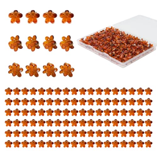 Mini-Blumen-Haarspange, bunte Mini-Haarklammern, kleine Haarspangen, Baby-Haarspangen, Kleinkind-Haarspangen für Frauen und Mädchen, Pony, starker Halt, kleine Blumen-Haarspangen (50, braun) von Yongdeli