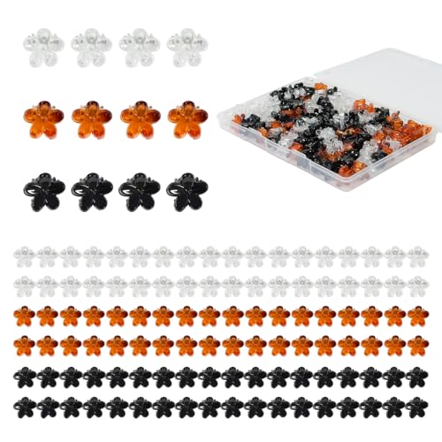 Mini-Blumen-Haarspange, bunte Mini-Haarklammern, kleine Haarspangen, Baby-Haarspangen, Kleinkind-Haarspangen für Frauen und Mädchen, Pony, starker Halt, kleine Blumen-Haarspangen (50 Stück, schwarz, von Yongdeli