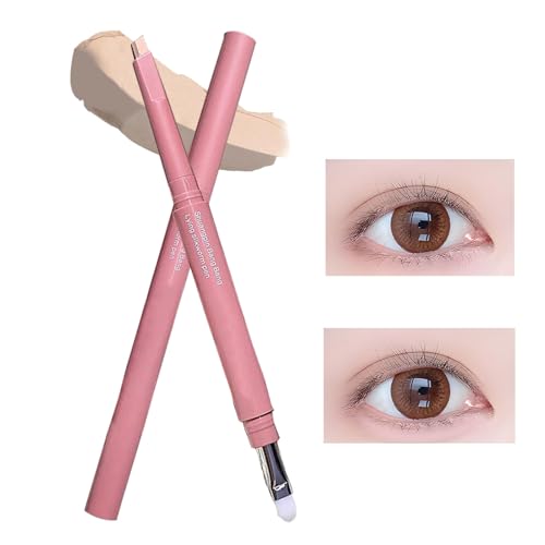 Yongmcxhhj Augenbrauenstifte | Doppelender Augenbrauenstift Für Damen Mit Winkelförmiger Spitze Applikator Schatten Stift Werkzeug Für Anfänger | Schrägspitziger Applikator mit Highlighter von Yongmcxhhj