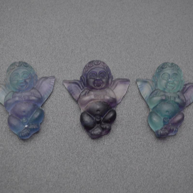 1Pc Geschnitzt Natürliche Fluorit Baby Engel Stein Anhänger 1Pc Geschnitzt Natürliche Fluorit Baby Engel Stein Anhänger von YongyangBeads
