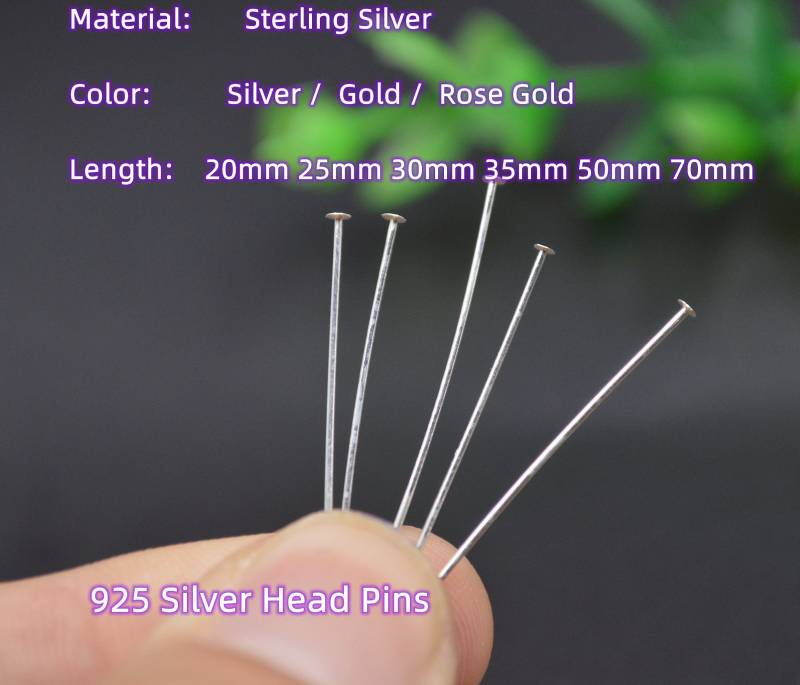 50 Stück S925 Sterling Silber Flachkopf Pins Schmuckherstellung Nadel Zubehör Gold Farbe Rose 20 Mm 25 30 35 70 Länge 50 Stück S925 Sterling Silber Flachkopf Pins Schmuckherstellung Nadel Zubehör Gold Farbe Rose 20 Mm 25 30 35 70 Länge von YongyangBeads
