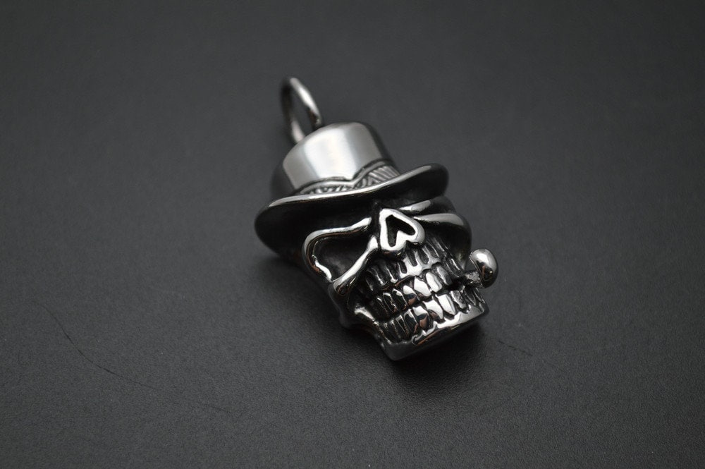 Edelstahl Hut Clown Skull Metall Anhänger Edelstahl Hut Clown Skull Metall Anhänger von YongyangBeads