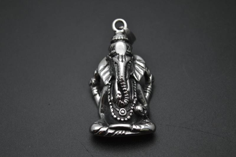 Edelstahl Metall Elefant Geneisha Gott Anhänger von YongyangBeads