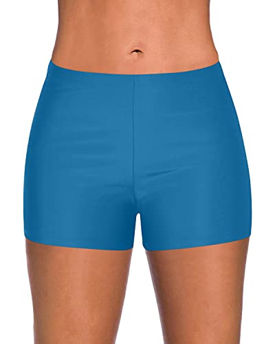 Yonique Damen Badehose Solid Tankini Hose Badeanzug Hose, Himmelblau, Large von Yonique