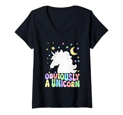 Damen Lustig offensichtlich EIN Einhorn T-Shirt mit V-Ausschnitt Damen Lustig offensichtlich EIN Einhorn T-Shirt mit V-Ausschnitt von Yonkboyz Kleidung