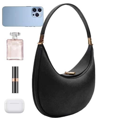 Yonuaret Crescent Tasche | Damen Umhängetasche Crescent Umhängetasche - PU Leder Multifunktionstasche Modeaccessoire für Damen Reise von Yonuaret