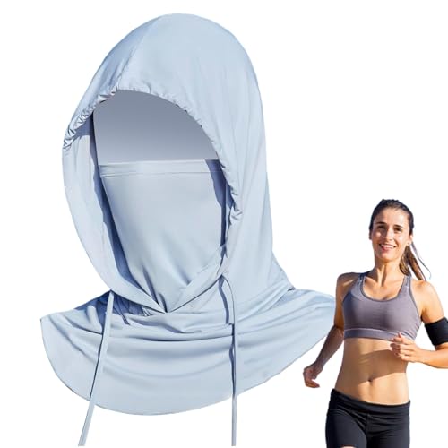 Yonuaret UV -Schutzhalsabdeckung, Sonnenhaube Gesichtsabdeckung | UV Protection Hood Schädelschütze Vollkopfhalsschild,Atmungsaktivem Gitter, Sonnenschattenhut für Frauen, Männer, Outdoor -Aktivitäten von Yonuaret