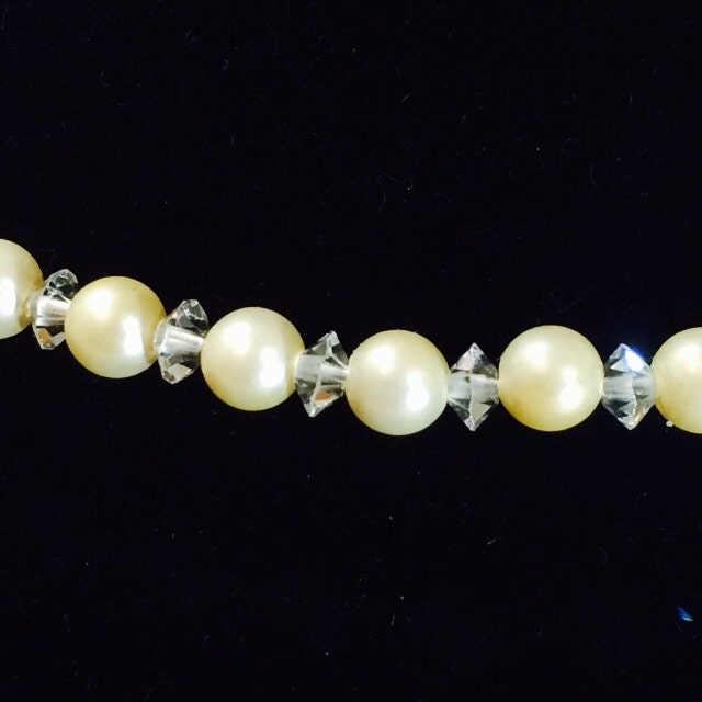 Vintage Perle Kristall Collier Midcentury Halskette Urlaub Tragen Vintage Perle Kristall Collier Midcentury Halskette Urlaub Tragen von YooHooCowboy