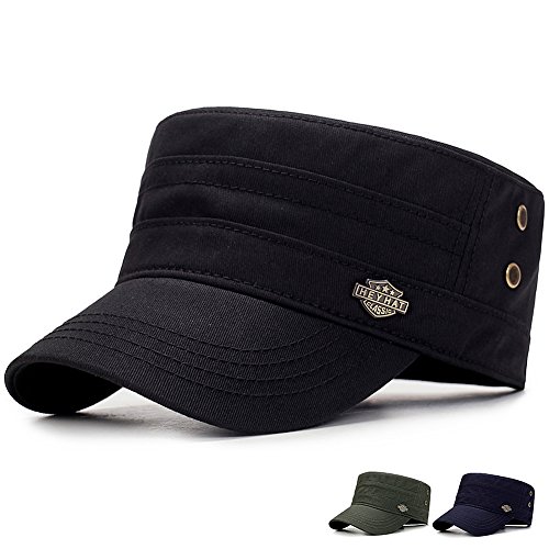 Yooeen Military Army Cap Herren Vintage Militär Mütze Verstellbar Armymütze Baumwolle Baseball Cap Kappe mit Gute Qualität Stickerei Kopfumfang 56-62 cm von Yooeen